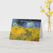 Vincent Van Gogh Wheat Field w Crows Grews Grußkar Karte (Gelbe Blume)