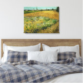 Vincent Van Gogh, Wheatfield, Korenveld Leinwanddruck (Insitu (Schlafzimmer))