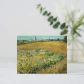 Vincent Van Gogh, Wheatfield, Korenveld Postkarte (Stehend Vorderseite)
