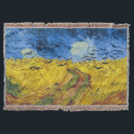 Vincent van Gogh - Wheatfield mit Crows Decke<br><div class="desc">Feld mit Krähen / Champ de ble aux corbeaux - Vincent van Gogh,  1890 in Auvers-sur-Oise</div>