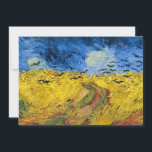 Vincent van Gogh - Wheatfield mit Crows Einladung<br><div class="desc">Feld mit Krähen / Champ de ble aux corbeaux - Vincent van Gogh,  1890 in Auvers-sur-Oise</div>