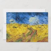 Vincent van Gogh - Wheatfield mit Crows Einladung (Vorderseite)