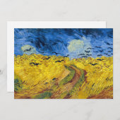 Vincent van Gogh - Wheatfield mit Crows Einladung (Vorne/Hinten)