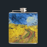 Vincent van Gogh - Wheatfield mit Crows Flachmann<br><div class="desc">Feld mit Krähen / Champ de ble aux corbeaux - Vincent van Gogh,  1890 in Auvers-sur-Oise</div>