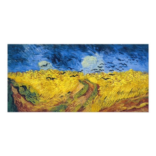 Vincent van Gogh - Wheatfield mit Crows Fotodruck (Vorne)