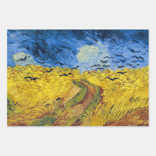 Vincent van Gogh - Wheatfield mit Crows Geschenkpapier Set