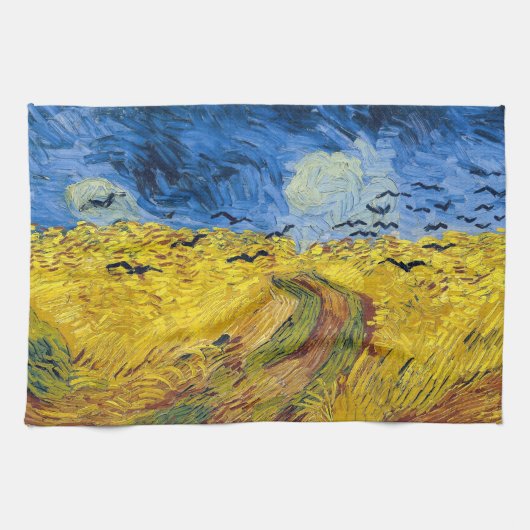 Vincent van Gogh - Wheatfield mit Crows Geschirrtuch (Horizontal)