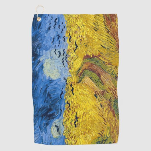 Vincent van Gogh - Wheatfield mit Crows Golfhandtuch (Vorderseite)
