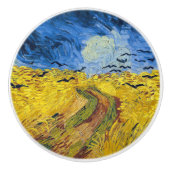 Vincent van Gogh - Wheatfield mit Crows Keramikknauf (Vorderseite)