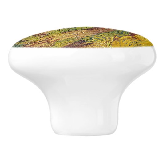 Vincent van Gogh - Wheatfield mit Crows Keramikknauf (Seitenansicht)