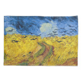 Vincent van Gogh - Wheatfield mit Crows Kissenbezug (Rückseite)