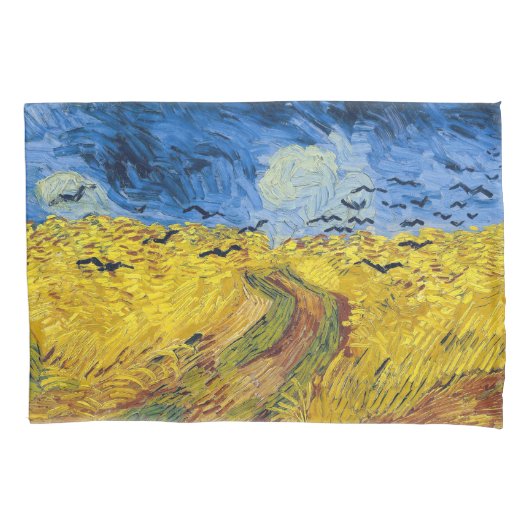 Vincent van Gogh - Wheatfield mit Crows Kissenbezug (Vorderseite)