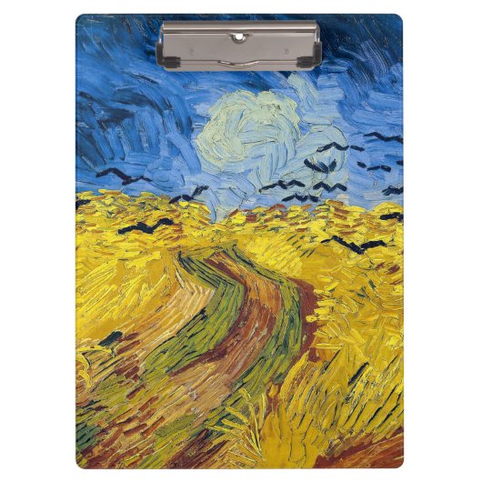 Vincent van Gogh - Wheatfield mit Crows Klemmbrett (Vorderseite)