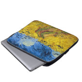 Vincent van Gogh - Wheatfield mit Crows Laptopschutzhülle (Vorne Knopf)