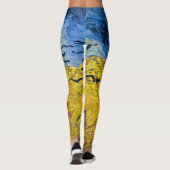 Vincent van Gogh - Wheatfield mit Crows Leggings (Rückseite)