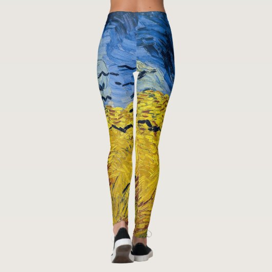 Vincent van Gogh - Wheatfield mit Crows Leggings (Rückseite)