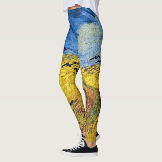 Vincent van Gogh - Wheatfield mit Crows Leggings (Links)