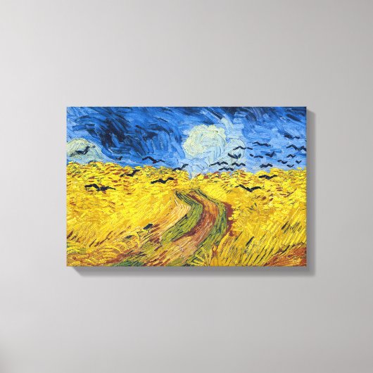 Vincent van Gogh - Wheatfield mit Crows Leinwanddruck (Vorderseite)