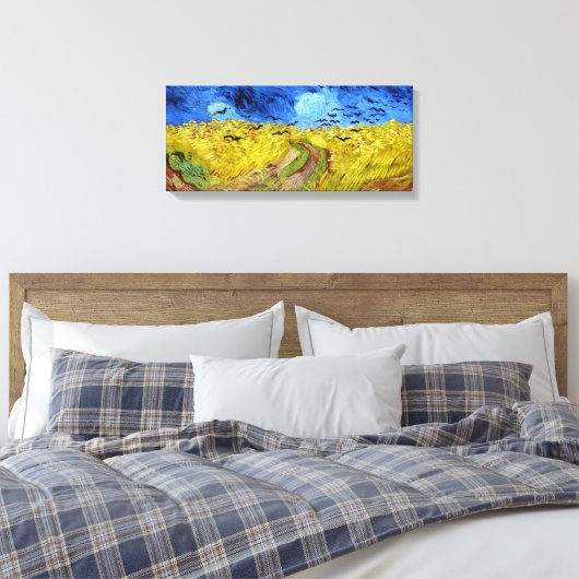 Vincent van Gogh Wheatfield mit Crows Leinwanddruck (Insitu (Schlafzimmer))