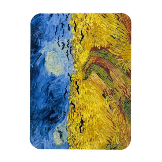 Vincent van Gogh - Wheatfield mit Crows Magnet (Vertikal)