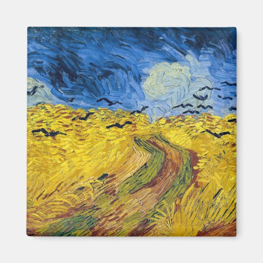 Vincent van Gogh - Wheatfield mit Crows Magnet (Vorne)