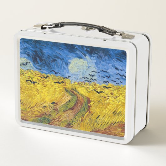 Vincent van Gogh - Wheatfield mit Crows Metall Brotdose (Rückseite)
