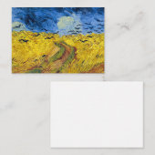 Vincent van Gogh - Wheatfield mit Crows Mitteilungskarte (Vorne/Hinten)