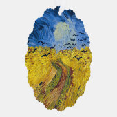 Vincent van Gogh - Wheatfield mit Crows Ornament Karte (Rechts)