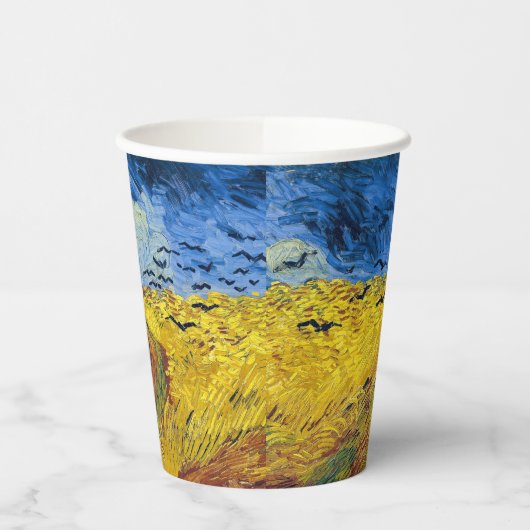 Vincent van Gogh - Wheatfield mit Crows Pappbecher (Links)