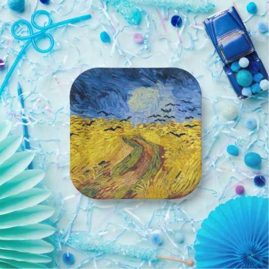 Vincent van Gogh - Wheatfield mit Crows Pappteller (Party)