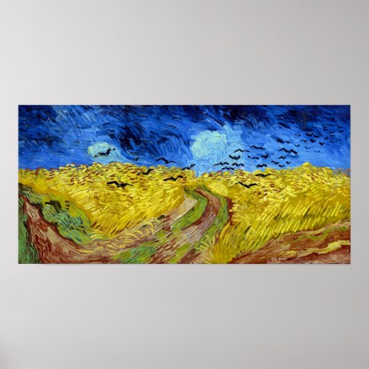 Vincent van Gogh Wheatfield mit Crows Poster (Vorne)