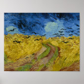 Vincent van Gogh - Wheatfield mit Crows Poster (Vorne)