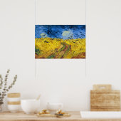 Vincent van Gogh - Wheatfield mit Crows Poster (Küche)