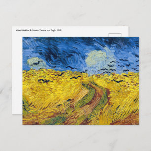 Vincent van Gogh - Wheatfield mit Crows Postkarte