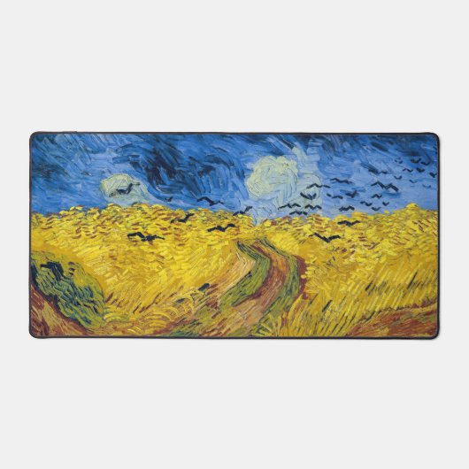 Vincent van Gogh - Wheatfield mit Crows Schreibtischunterlage (Vorderseite)