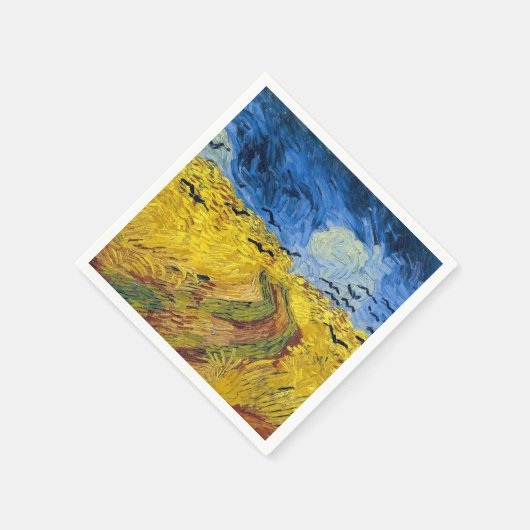 Vincent van Gogh - Wheatfield mit Crows Serviette (Ecke)