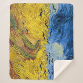 Vincent van Gogh - Wheatfield mit Crows Sherpadecke (Vorderseite)