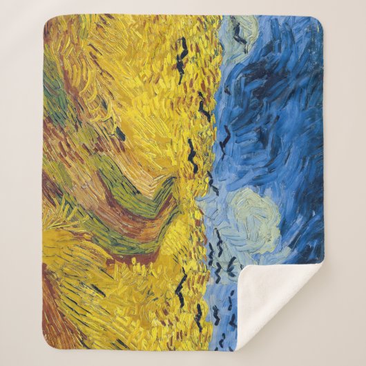 Vincent van Gogh - Wheatfield mit Crows Sherpadecke (Vorderseite)