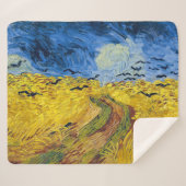 Vincent van Gogh - Wheatfield mit Crows Sherpadecke (Vorderseite (Horizontal))