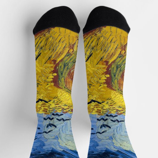 Vincent van Gogh - Wheatfield mit Crows Socken (Oben)