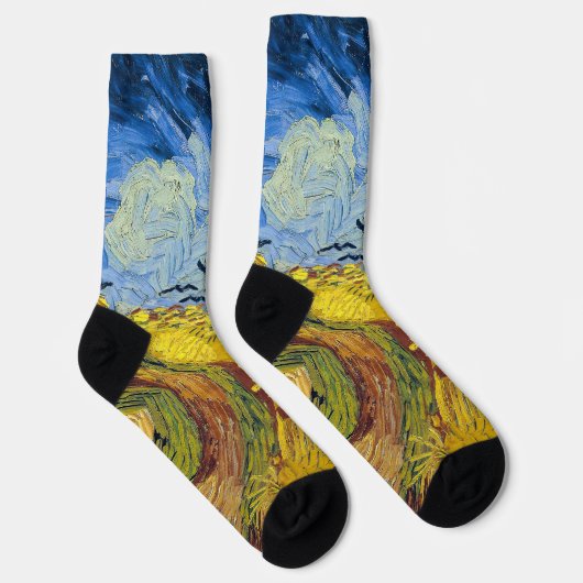 Vincent van Gogh - Wheatfield mit Crows Socken (Rechts)
