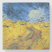 Vincent van Gogh - Wheatfield mit Crows Steinuntersetzer (Vorderseite)