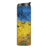 Vincent van Gogh - Wheatfield mit Crows Thermosbecher (Nach links gedreht)