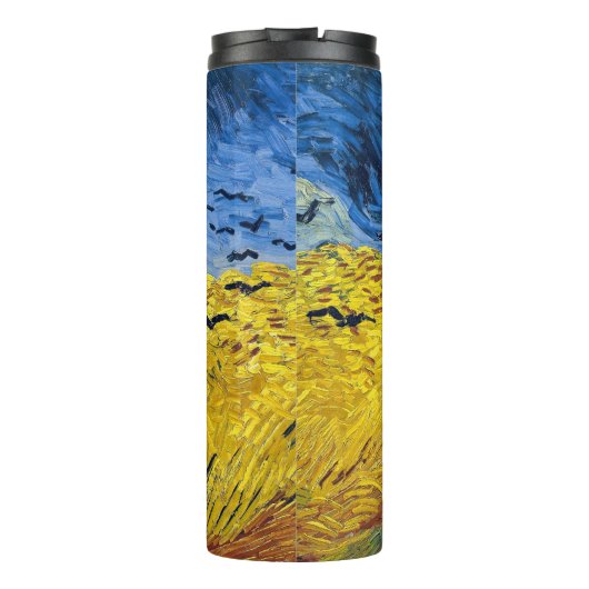 Vincent van Gogh - Wheatfield mit Crows Thermosbecher (Rückseite)