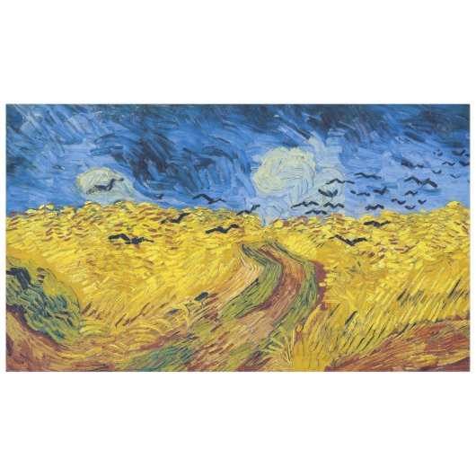 Vincent van Gogh - Wheatfield mit Crows Tischdecke (Vorderseite (Horizontal))