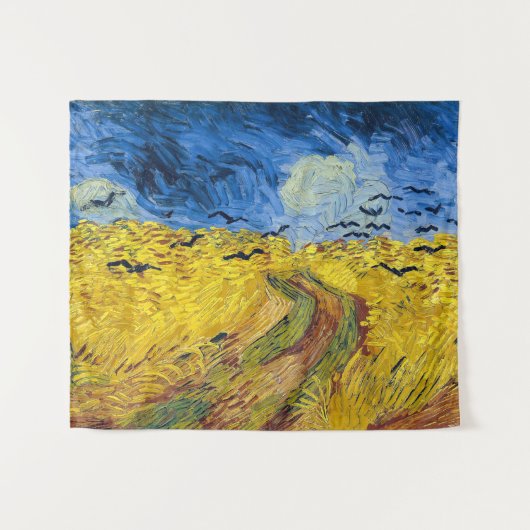 Vincent van Gogh - Wheatfield mit Crows Wandteppich (Vorderseite (Horizontal))