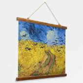 Vincent van Gogh - Wheatfield mit Crows Wandteppich Mit Holzrahmen (Gewinkelt)