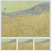 Vincent Van Gogh, Wheatfield mit einem Sensenmann Aufkleber (Vorderseite)