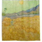 Vincent van Gogh - Wheatfield mit einem Sensenmann Duschvorhang (Vorderseite)