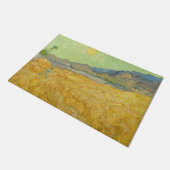 Vincent van Gogh - Wheatfield mit einem Sensenmann Fußmatte (Schrägansicht)